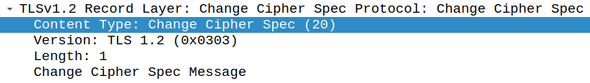 TLS CipherSpecMessage